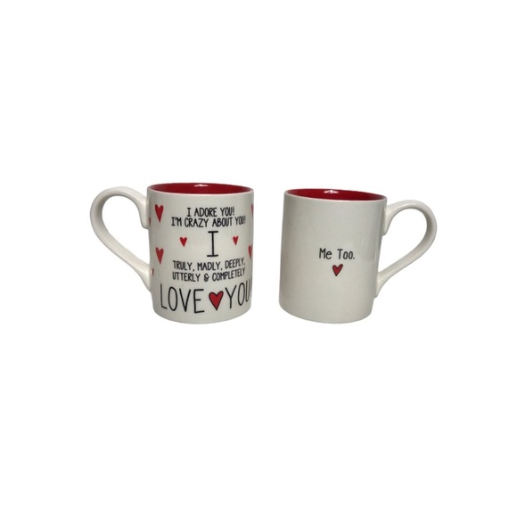 Our Name Is Mud “I Love You” Set of 2 Mugs - Picture 6 of 15
